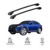 INFINITI FX 2009 et modèles ultérieurs TRX1 Thunder Carrier Barres transversales pour galerie de toit de voiture, 2 barres